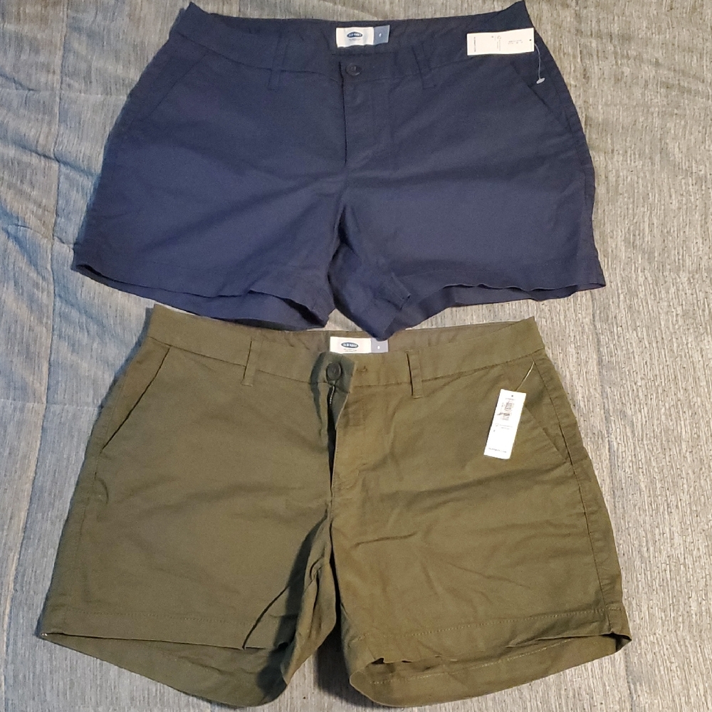 Old Navy Women's Olive Green And Navy Shorts NWT